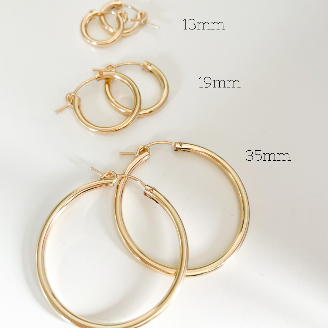 Leverback gold hoop on sale earrings